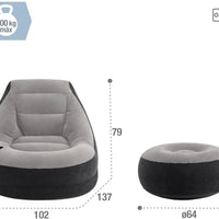 Sillon inflable + Ottoman
